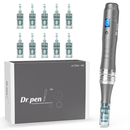 Dr. Pen M8 Microneedling Pen with 12 Cartridges - DrPen SkinCare
