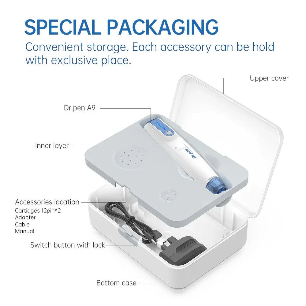 Dr.pen A9 Electric microneedle Rechargeable MTS Beauty Microneedle Device - DrPen SkinCare