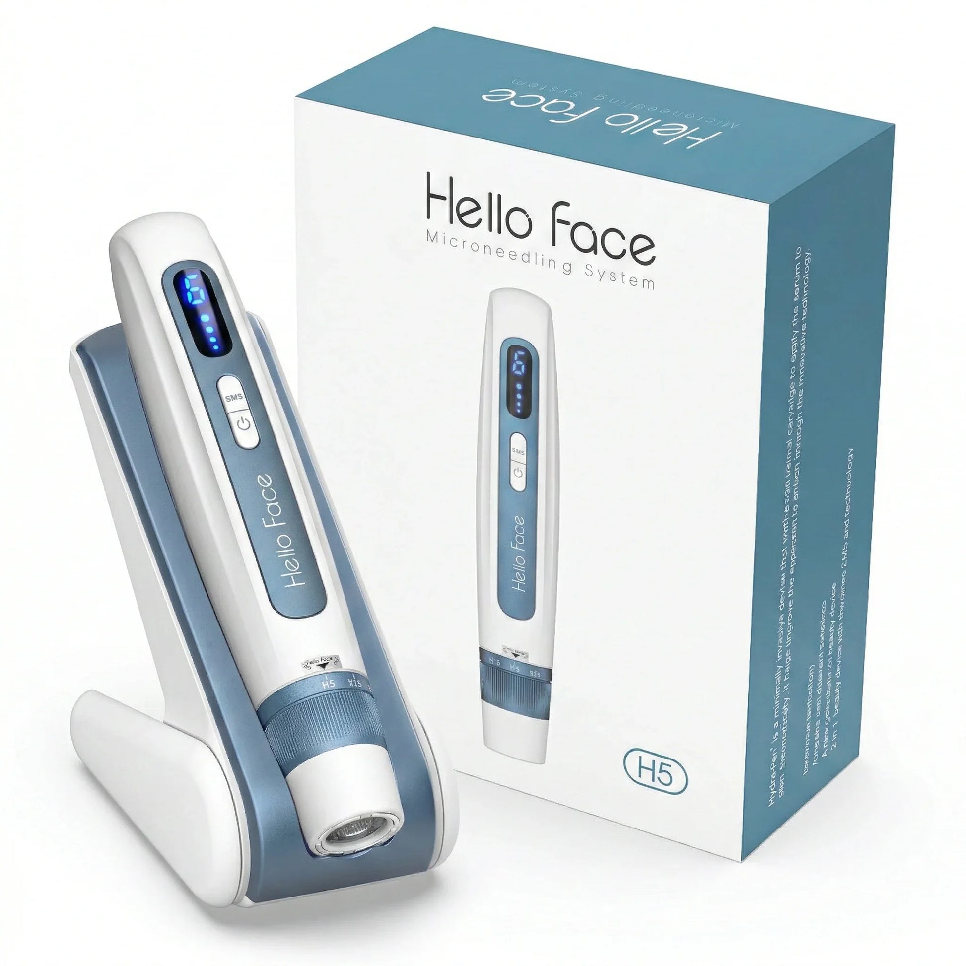 Dr. Pen Hydra Pen H5 Professional Microneedling Pen-Blue White - DrPen SkinCare